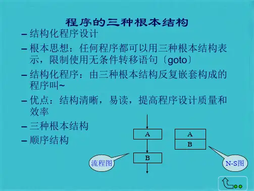 程序的三种基本结构(共24张PPT)