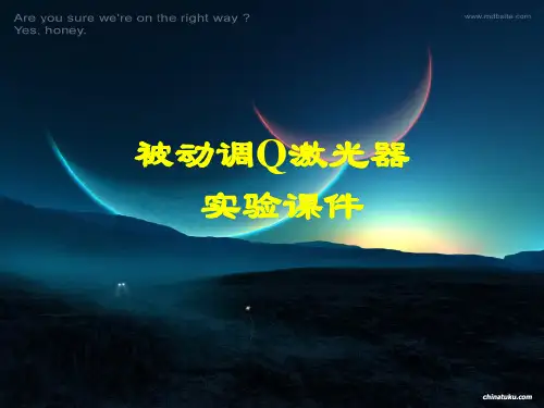新被动调Q实验课件