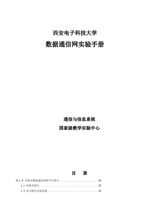 中兴数据通信网实验手册V10