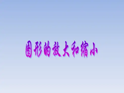 北师大版小学六年级数学下册：图形的放大和缩小