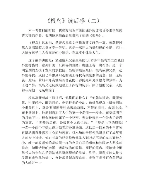 《根鸟》读后感(二)