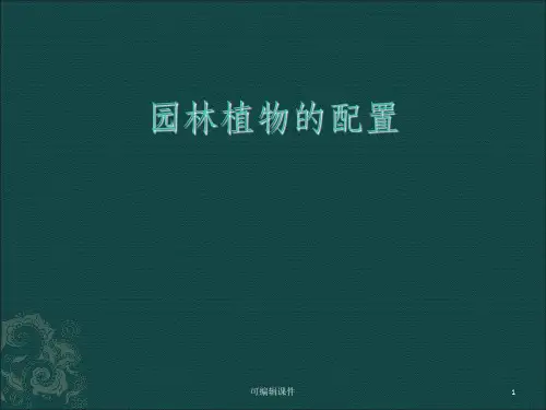 园林植物配置ppt课件
