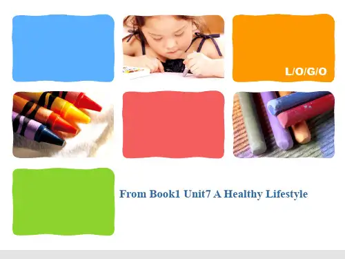 Unit7 A Healthy Lifestyle课件