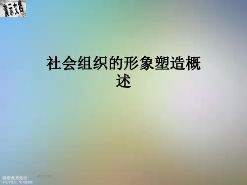 社会组织的形象塑造概述