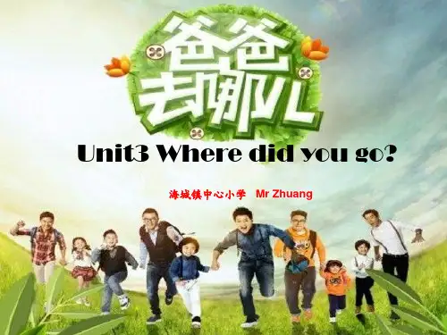 新版人教版(PEP)六年级英语下册unit3 where did_you_go