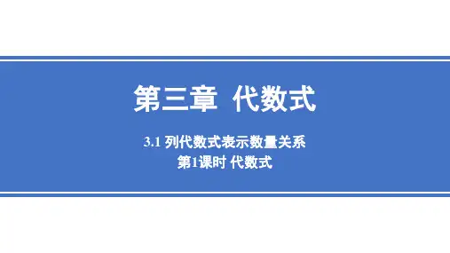 代数式ppt课件