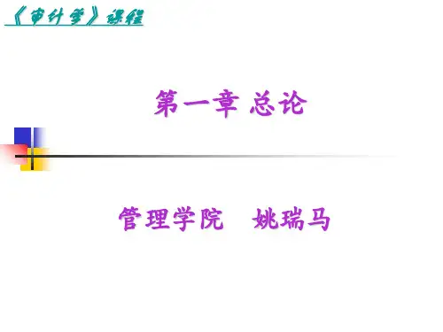 《审计学》第一章 总论
