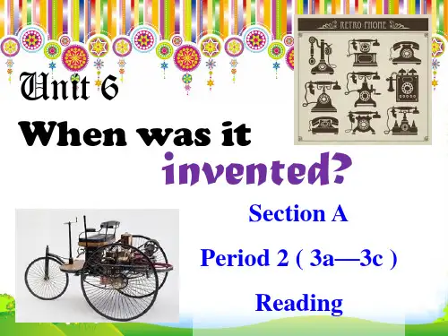 人教版英语九全Unit 6 Section A上课课件