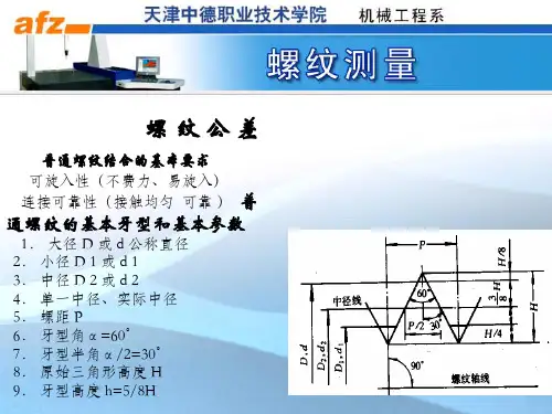 螺纹测量完美版PPT
