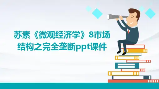苏素《微观经济学》8市场结构之完全垄断PPT课件