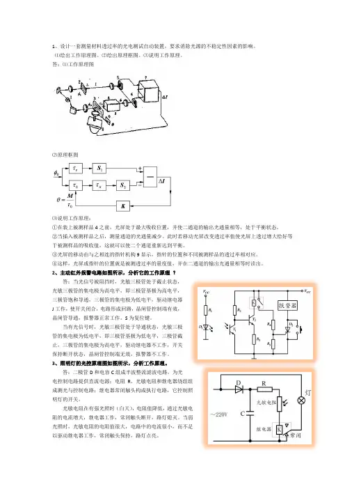 光学工程设计题