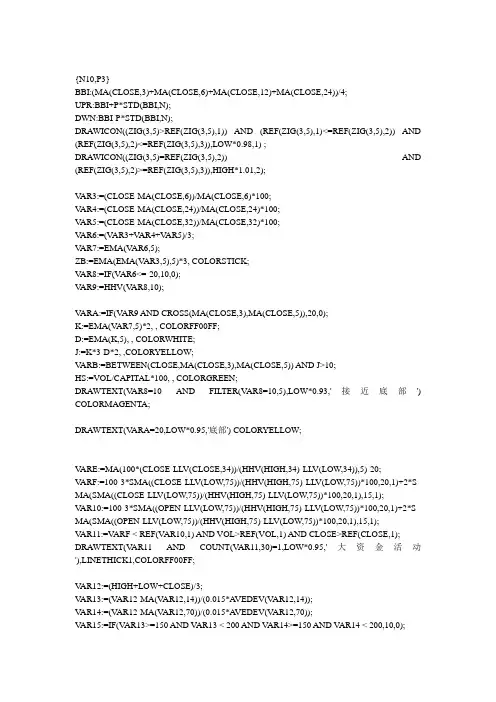 通达信指标——多空布林线(主图)