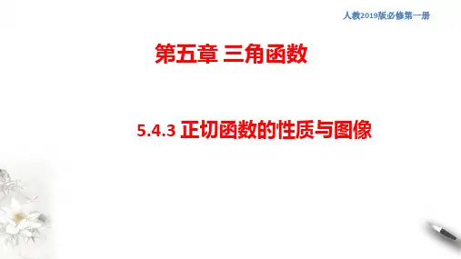 5.4.3 正切函数的图像与性质 课件(2)(共21张PPT)