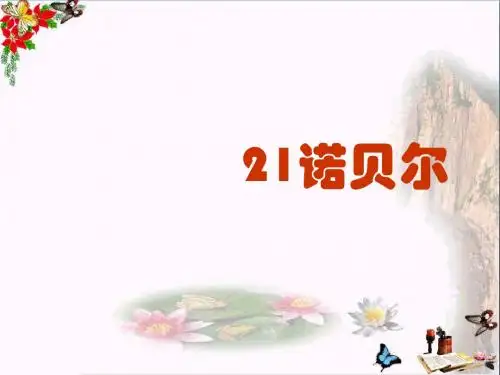 21《诺贝尔》课件1