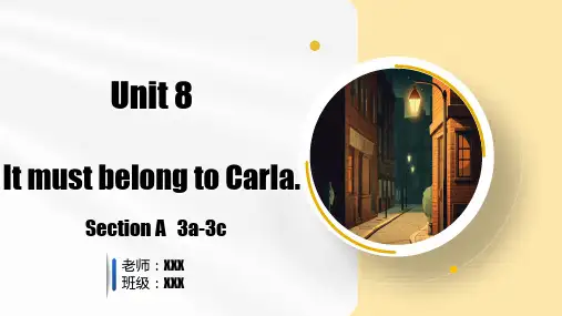 Unit 8 第2课时 (Section A 3a-3b)(课件)九年级英语全一册(人教版)