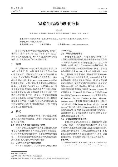 家猪的起源与驯化分析