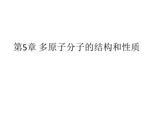 结构化学基础-5多原子分子的结构和性质