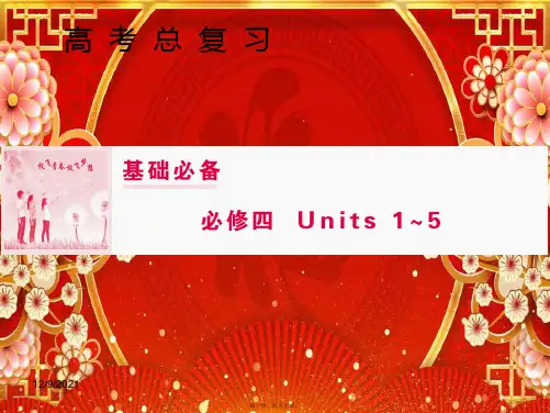高三英语一轮复习 基础必备 unit 5 theme parks课件