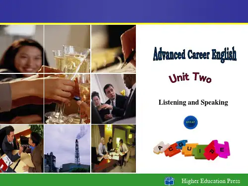 高级职业英语听说教程2-unit-2-Listening-and-Speaking