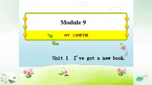 三年级下册英语习题 Unit 1 I’ve got a new book 外研版