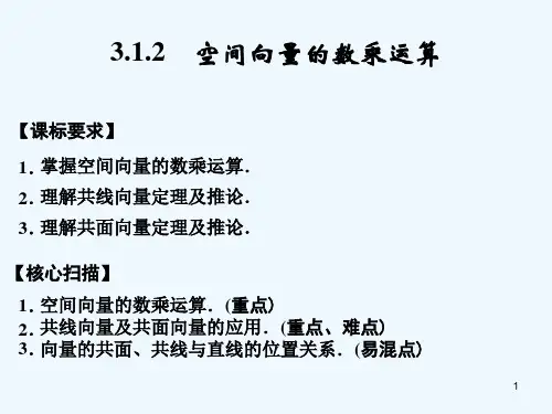(新课程)高中数学《3.1.2 空间向量的数乘运算》课件 新人教A版选修2-1