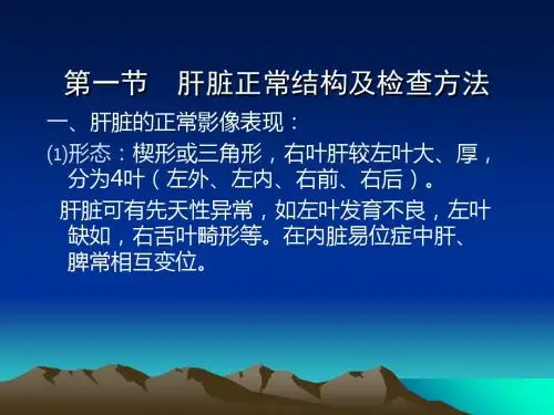 超声检查肝脏-PPT课件