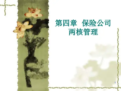保险公司两核管理PPT精选文档