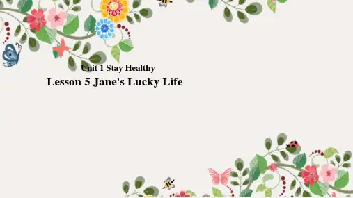 冀教九上Unit1 Lesson5Jane’sLuckyLife课件