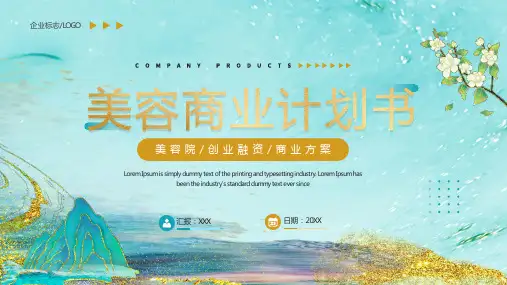 美容商业计划书课件