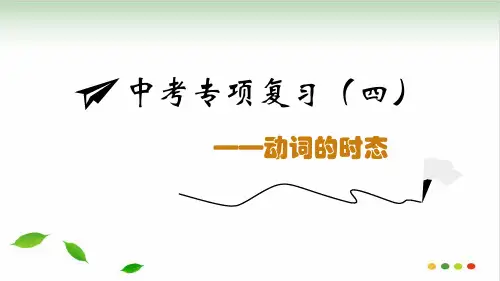 2020安徽中考总复习——动词和动词短语ppt课件