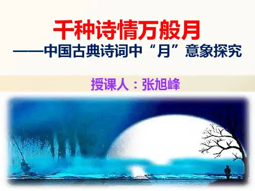 中国古典诗词中的月意象绝佳精品课件