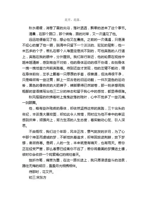 初三抒情哲理散文：在我们这个年龄_650字
