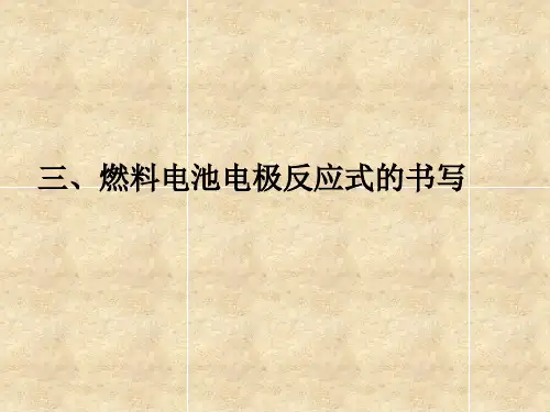 燃料电池电极反应式的书写