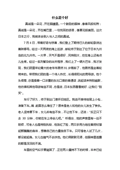 初一作文：什么是个好作文800字_1