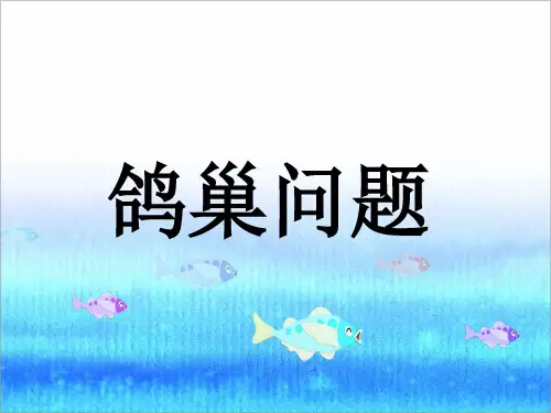 六年级下数学课件-鸽巢问题 ppt人教新课标