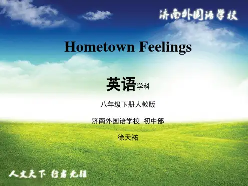 初中英语人教版八年级下册HometownFeelings