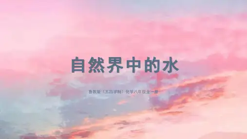 自然界中的水课件八年级化学(五四学制)全一册(完整版)3