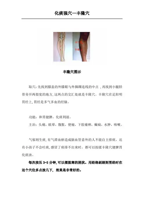 化痰强穴-丰隆
