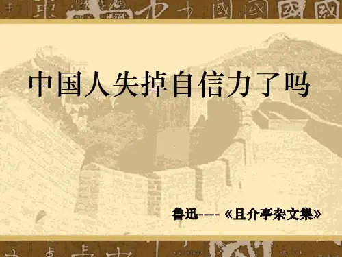 《中国人失掉自信力了吗》(正)