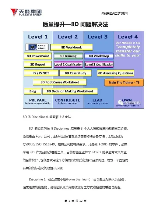 质量提升—8D问题解决法
