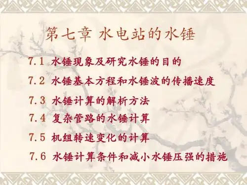第八章 水锤
