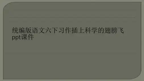 统编版语文六下习作插上科学的翅膀飞ppt课件