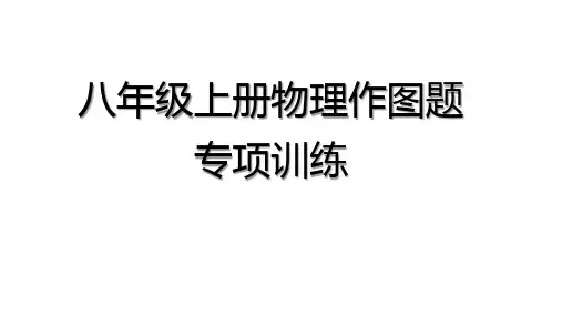 八年级上册物理作图题专项训练