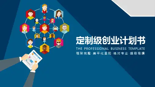 扁平化定制级商业创业计划书PPT模板