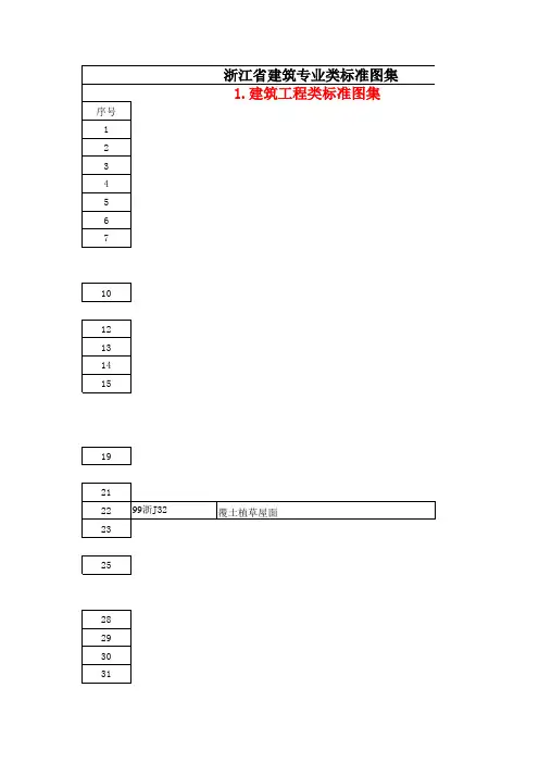 浙江省工程建设标准图集图书目录2