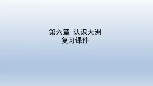 湘教版地理七年级下册第六章 认识大洲 复习课件共30张