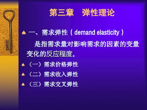西方经济学 第3章 弹性理论