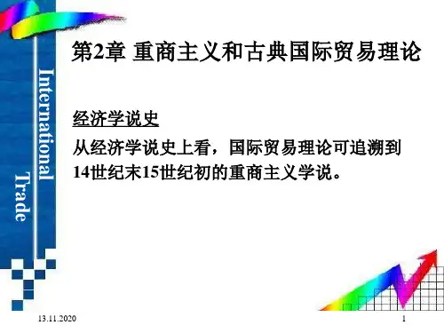 国贸第02章 重商主义和古典国际贸易理论PPT课件