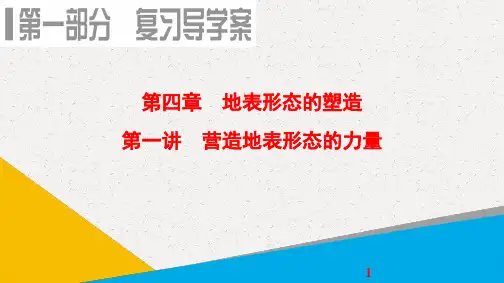 高考地理一轮复习课件：第4章 第1讲 营造地表形态的力量
