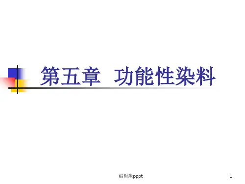 第五章 功能性染料ppt课件